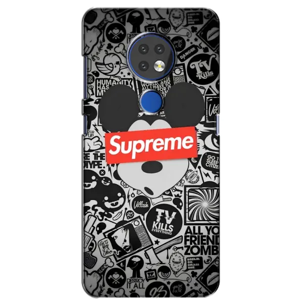 Чехол с рисунком «Supreme Маус» для Nokia 7.2 Чехол с рисунком «Supreme Маус» для Nokia 7.2