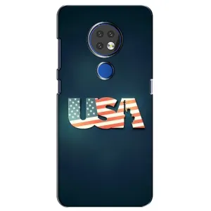 Чехол Флаг USA для Nokia 7.2