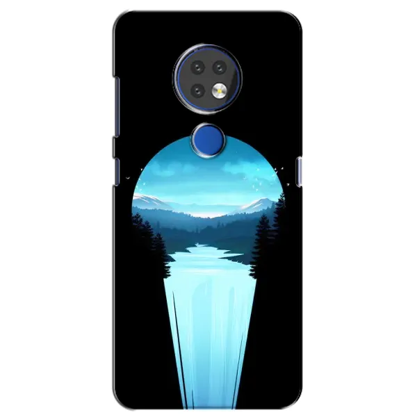 Чехол с рисунком «Синий Водопад» для Nokia 7.2 Чехол с рисунком «Синий Водопад» для Nokia 7.2
