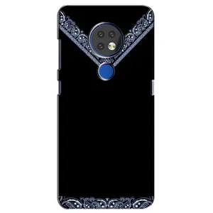 Силиконовый Чехол на Nokia 7.2 (Воротник вышиванки)