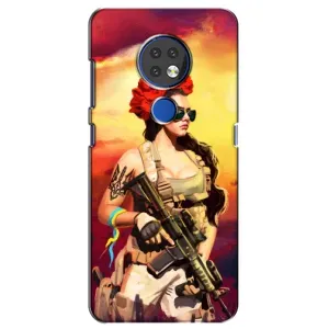 ЗСУ Чехлы (TPU) для Nokia 7.2 (Женщина солдат)