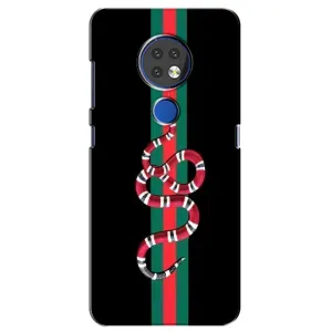 Чехлы Бренд GUCCI для Nokia 7.2 (Змей Гуччи)