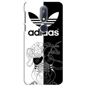 Чехол в стиле "Адидас" для Нокиа 7.1 (Adidas шнурки)