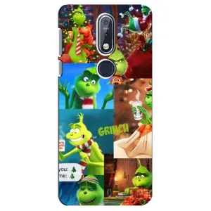 Чехол с рисунком «Арт Гринч» для Nokia 7.1 (2018)