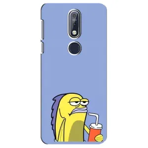 Бампер с принтом Мемы для Nokia 7 2018, 7.1 (Безразличие)