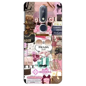 Чехол (Dior, Prada, YSL, Chanel) для Nokia 7 2018, 7.1 (Бренды)