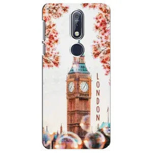 Чехол с рисунком «Часы Лондон» для Nokia 7.1 (2018)