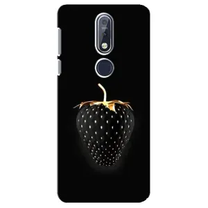 Чохол з зображенням смачної їжі для Nokia 7 2018, 7.1 (Чорна полуниця)