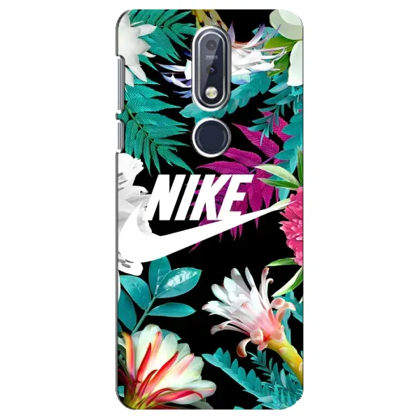Чехол с рисунком «Цветочный Nike» для Nokia 7.1 (2018) Чехол с рисунком «Цветочный Nike» для Nokia 7.1 (2018)