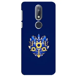 Чехол Укр Символика для Nokia 7 2018, 7.1 (Цветущий Герб)