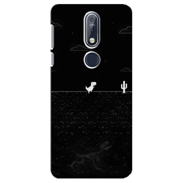 Чехол с рисунком «Динозаврик» для Nokia 7.1 (2018)