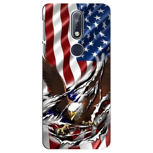 Чехол с рисунком «Флаг USA» для Nokia 7.1 (2018) Чехол с рисунком «Флаг USA» для Nokia 7.1 (2018)