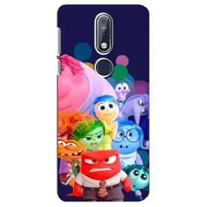Чехол Головоломка для Nokia 7 2018, 7.1 - (AlphaPrint) (Герои головоломки)