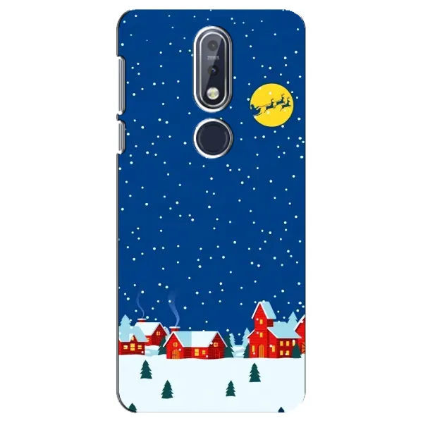 Чехол с рисунком «Город в снегу» для Nokia 7.1 (2018) Чехол с рисунком «Город в снегу» для Nokia 7.1 (2018)