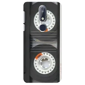 Чехол с Прикольным принтом на Nokia 7 2018, 7.1 (Кассета магнитофона)