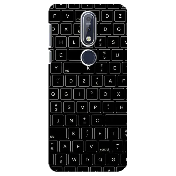 Чехол с рисунком «Клавиатура» для Nokia 7.1 (2018)