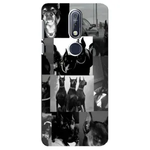 Чехол ДОБЕРМАН для Nokia 7 2018, 7.1 (Коллаж Доберман)