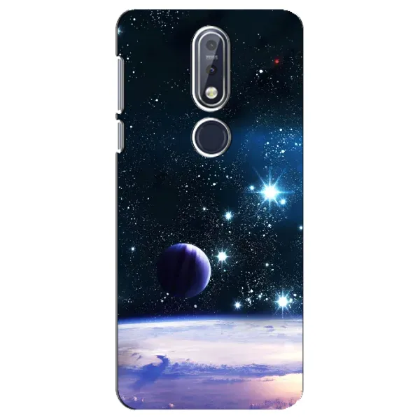 Чехол с рисунком «Космический вид» для Nokia 7.1 (2018)