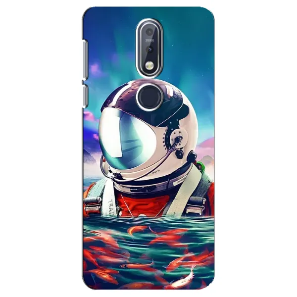 Чехол с рисунком «Космонавт в воде» для Nokia 7.1 (2018) Чехол с рисунком «Космонавт в воде» для Nokia 7.1 (2018)