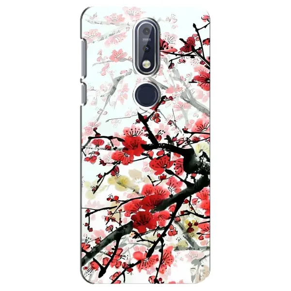 Чехол с рисунком «Красивая Сакура» для Nokia 7.1 (2018) Чехол с рисунком «Красивая Сакура» для Nokia 7.1 (2018)