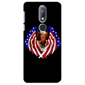 Чехол с рисунком «Крылья США» для Nokia 7.1 (2018)