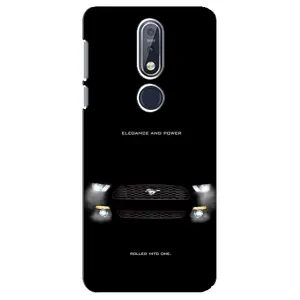 Чехлы с тематикой "Крутые машины" на Nokia 7 2018, 7.1 (Черный Land Rover)