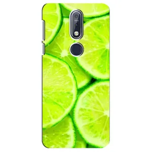 Чохол з зображенням смачної їжі для Nokia 7 2018, 7.1 (Лайм)