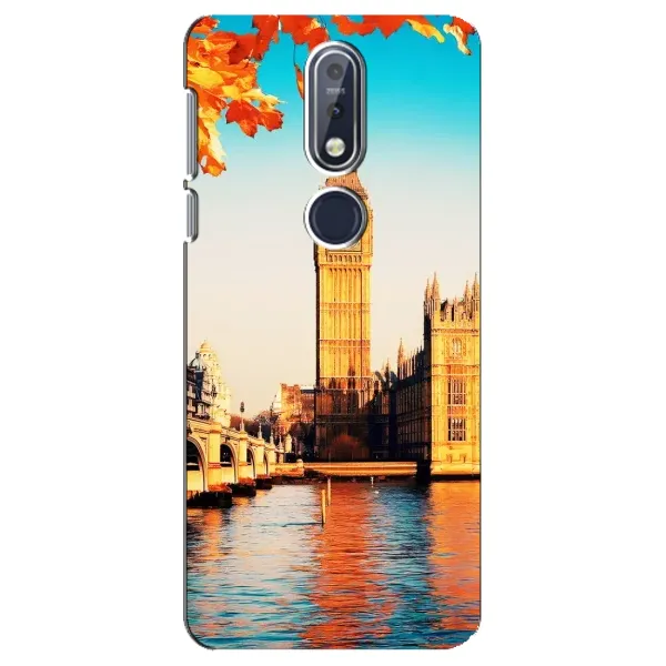 Чехол с рисунком «Летний Лондон» для Nokia 7.1 (2018) Чехол с рисунком «Летний Лондон» для Nokia 7.1 (2018)