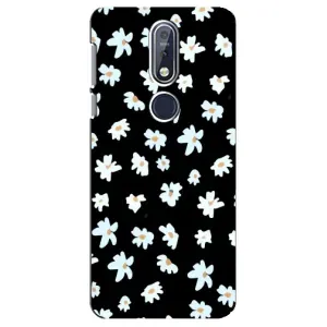 Чехол с ромашками на Nokia 7 2018, 7.1 (Маленькие ромашки)