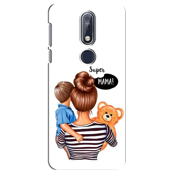 Чехол с рисунком «Мама и сын» для Nokia 7.1 (2018) Чехол с рисунком «Мама и сын» для Nokia 7.1 (2018)