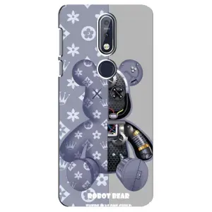 Силиконовый чехол для Nokia 7 2018, 7.1 (Медведь Louis Vuitton)