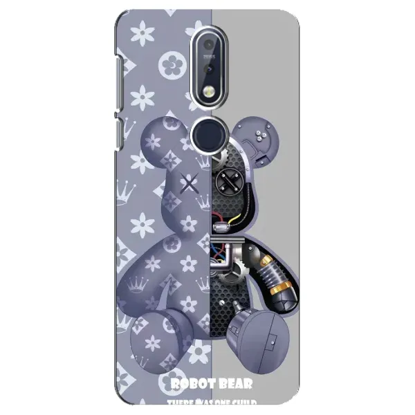 Чехол с рисунком «Медведь Louis Vuitton» для Nokia 7.1 (2018)