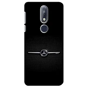 Силиконовый бампер с картинкой машины на Nokia 7 2018, 7.1 (Mercedes)