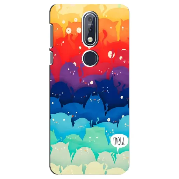 Чехол с рисунком «Mew» для Nokia 7.1 (2018)