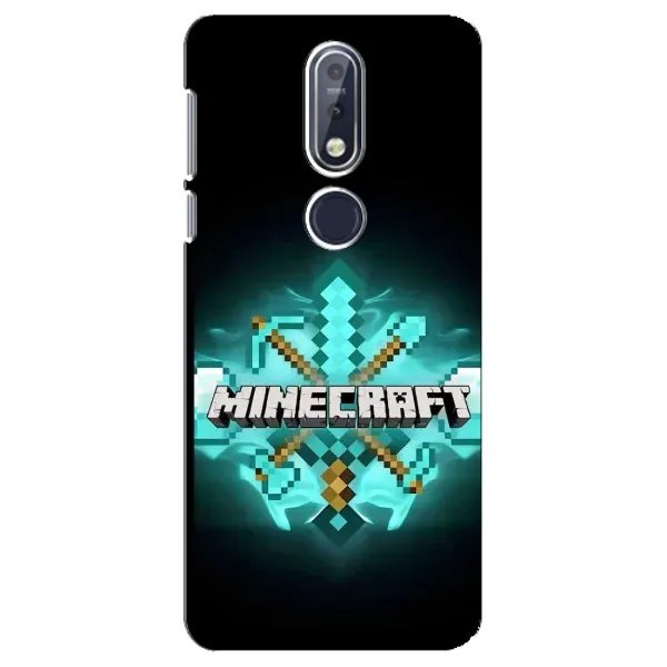 Чехол с рисунком «MineCraft 2» для Nokia 7.1 (2018)