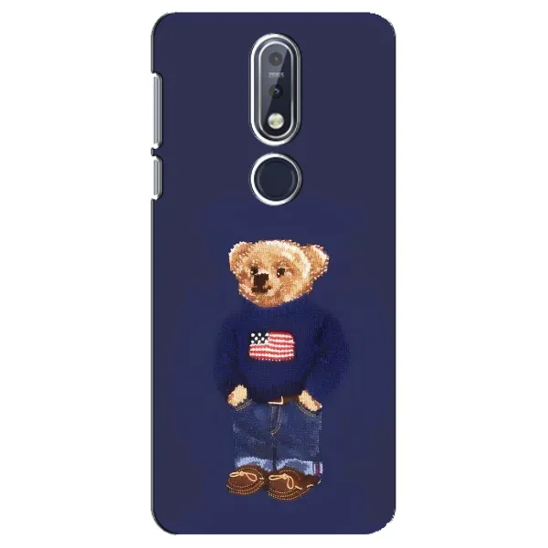 Чехол с рисунком «Мишка USA» для Nokia 7.1 (2018) Чехол с рисунком «Мишка USA» для Nokia 7.1 (2018)