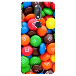 Чохол з зображенням смачної їжі для Nokia 7 2018, 7.1 (Різнокольорові M&M'S)