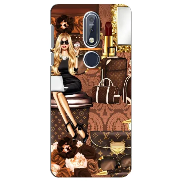 Чехол с рисунком «Мода Луи Виттон» для Nokia 7.1 (2018) Чехол с рисунком «Мода Луи Виттон» для Nokia 7.1 (2018)