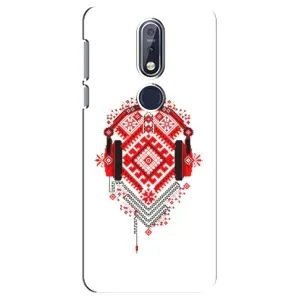 Силиконовый Чехол на Nokia 7 2018, 7.1 с картинкой Вышиванки (Модная вышиванка)