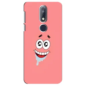 Чехлы с Патриком на Nokia 7 2018, 7.1 (Мордочка Патрика)
