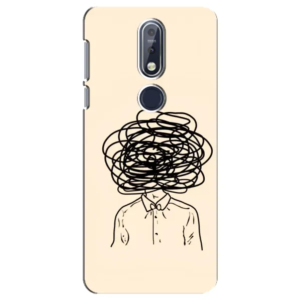 Чехол с рисунком «Мысли» для Nokia 7.1 (2018) Чехол с рисунком «Мысли» для Nokia 7.1 (2018)