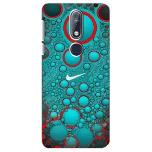 Силиконовый Чехол на Nokia 7 2018, 7.1 с картинкой Nike (Найк зеленый)