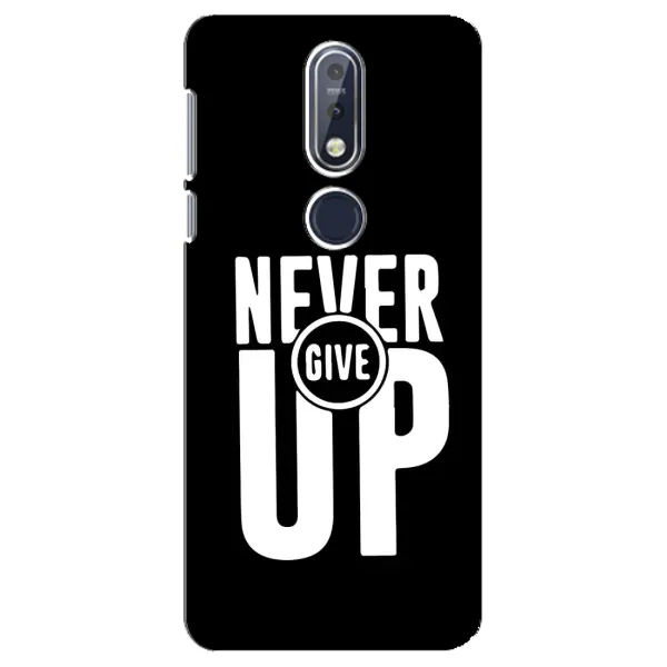 Чехол с рисунком «Never Give UP» для Nokia 7.1 (2018) Чехол с рисунком «Never Give UP» для Nokia 7.1 (2018)