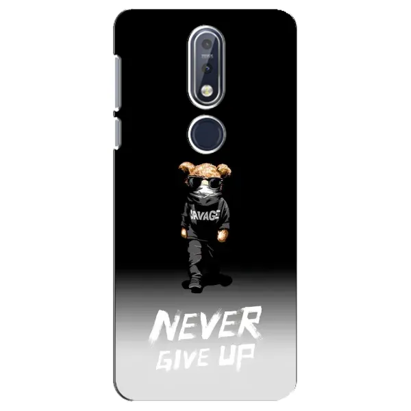 Чехол с рисунком «Never» для Nokia 7.1 (2018) Чехол с рисунком «Never» для Nokia 7.1 (2018)