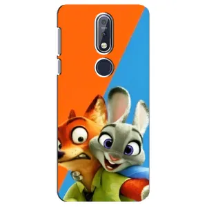 Чехлы ЗВЕРОПОЛИС для Nokia 7 2018, 7.1 (Ник и Хопс)