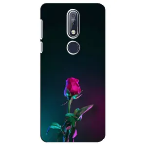 Чехлы с принтом Розочки для Nokia 7 2018, 7.1 (Ночная роза)
