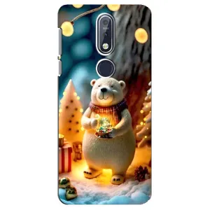 Чехлы на Новый Год Nokia 7 2018, 7.1 (Новогодний ведмеженок)