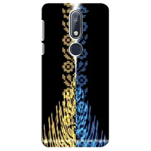 Силиконовый Чехол на Nokia 7 2018, 7.1 (Патриотическая вышиванка)