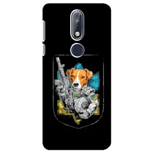 Чехол с принтом для Nokia 7 2018, 7.1 (Патрон Воин)