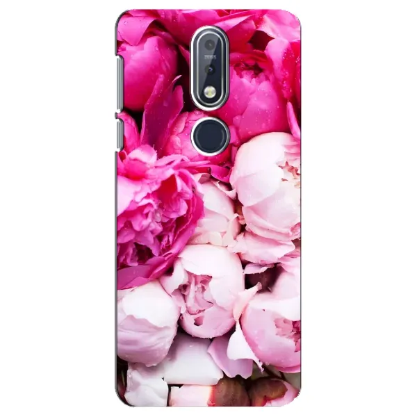 Чехол с рисунком «Пионы» для Nokia 7.1 (2018) Чехол с рисунком «Пионы» для Nokia 7.1 (2018)